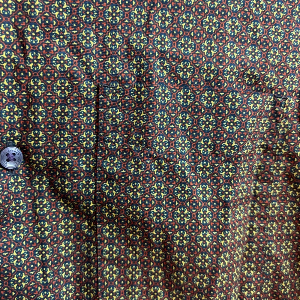 Hart Schaffner Marx Multicolor Patterned Shirt Me… - image 2
